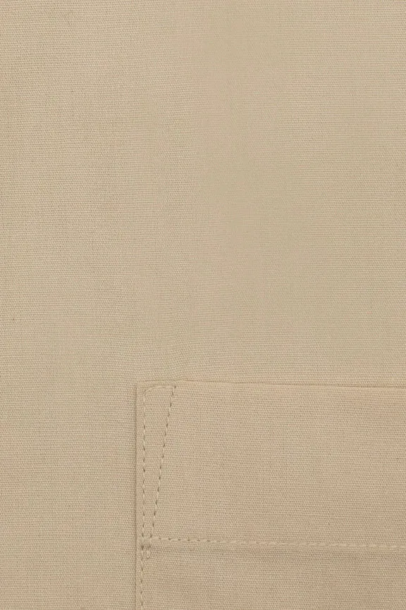 Beige Plain Formal Shirt