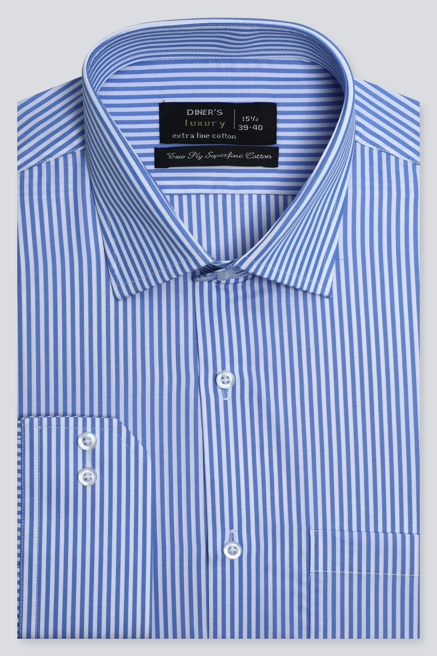 Blue Stripes Formal Shirt