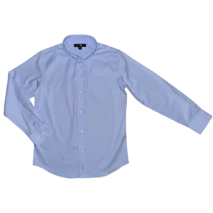 Bowen Arrow Button Down – Bluffton Blue (white logo)