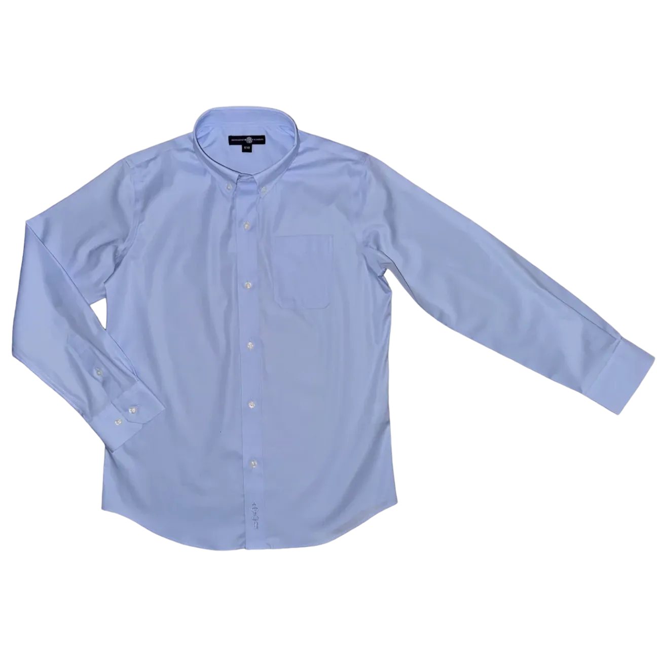 Bowen Arrow Button Down – Bluffton Blue (white logo)
