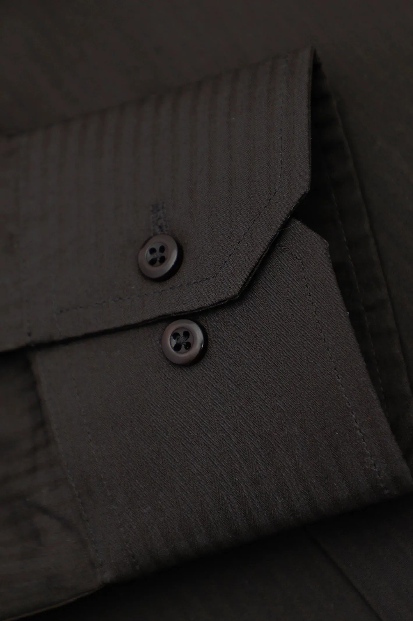 Brown Stripe Textured Formal Shirt