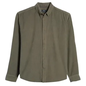 Corduroy Button Down (Olive)
