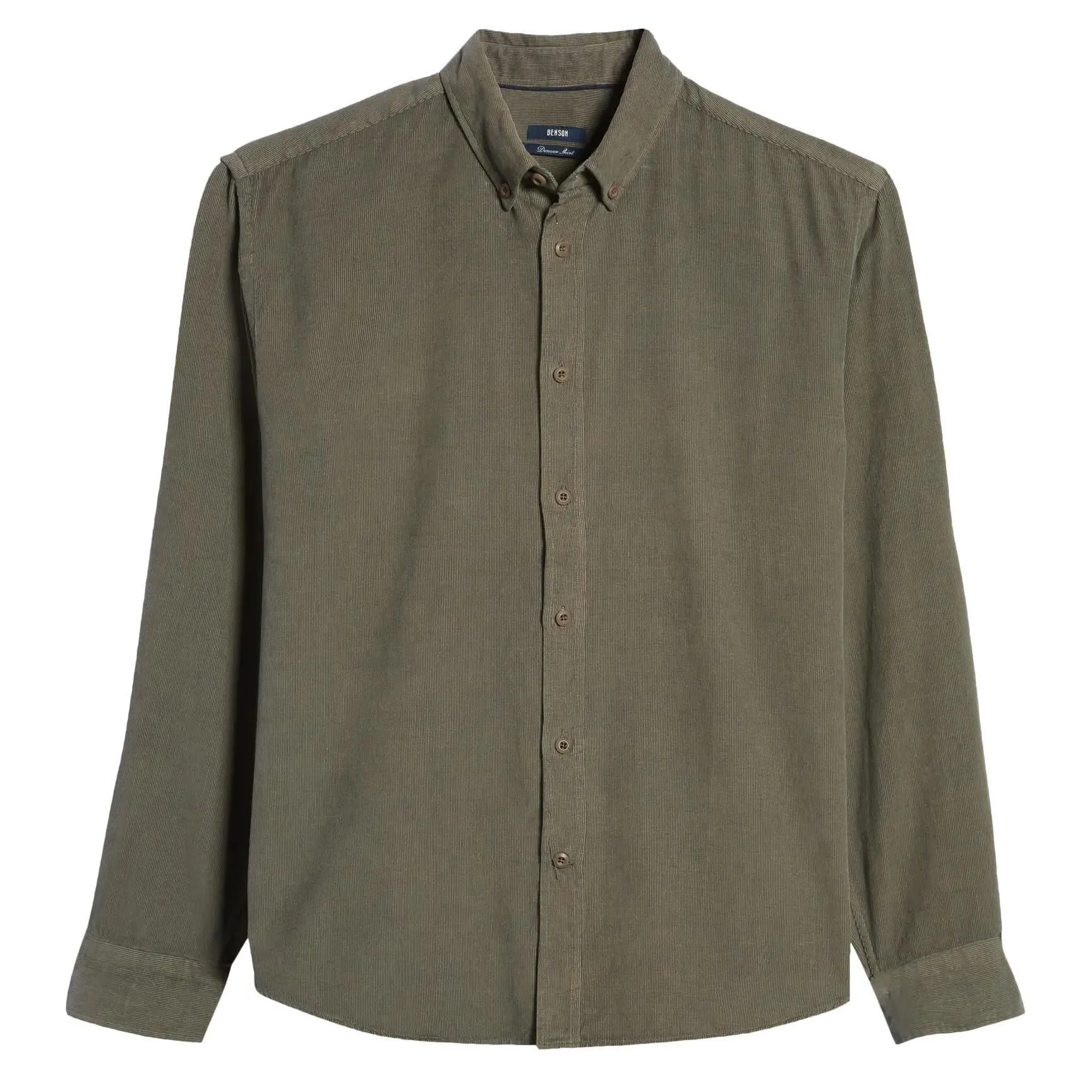 Corduroy Button Down (Olive)