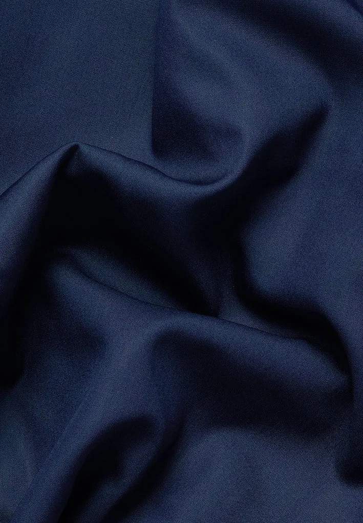 Eterna X-Tall Polpin Navy Shirt W/Trim Navy