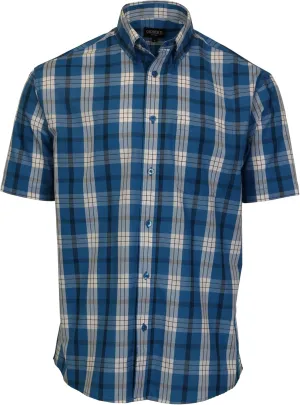 Gioberti Men's Short Sleeve Plaid Shirt