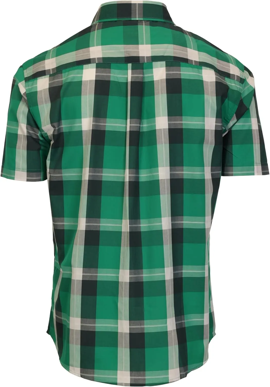 Gioberti Men's Short Sleeve Plaid Shirt