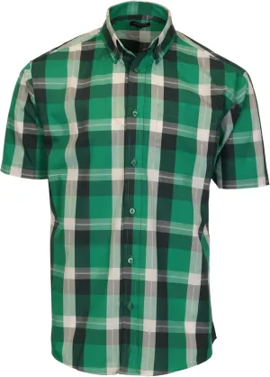Gioberti Men's Short Sleeve Plaid Shirt