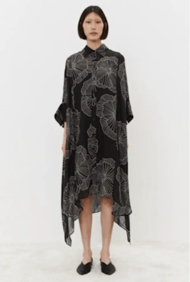 Graphic Floral Print Dress