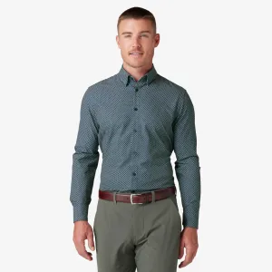 Leeward Dress Shirt - Navy Dash Repeat - Mizzen and Main