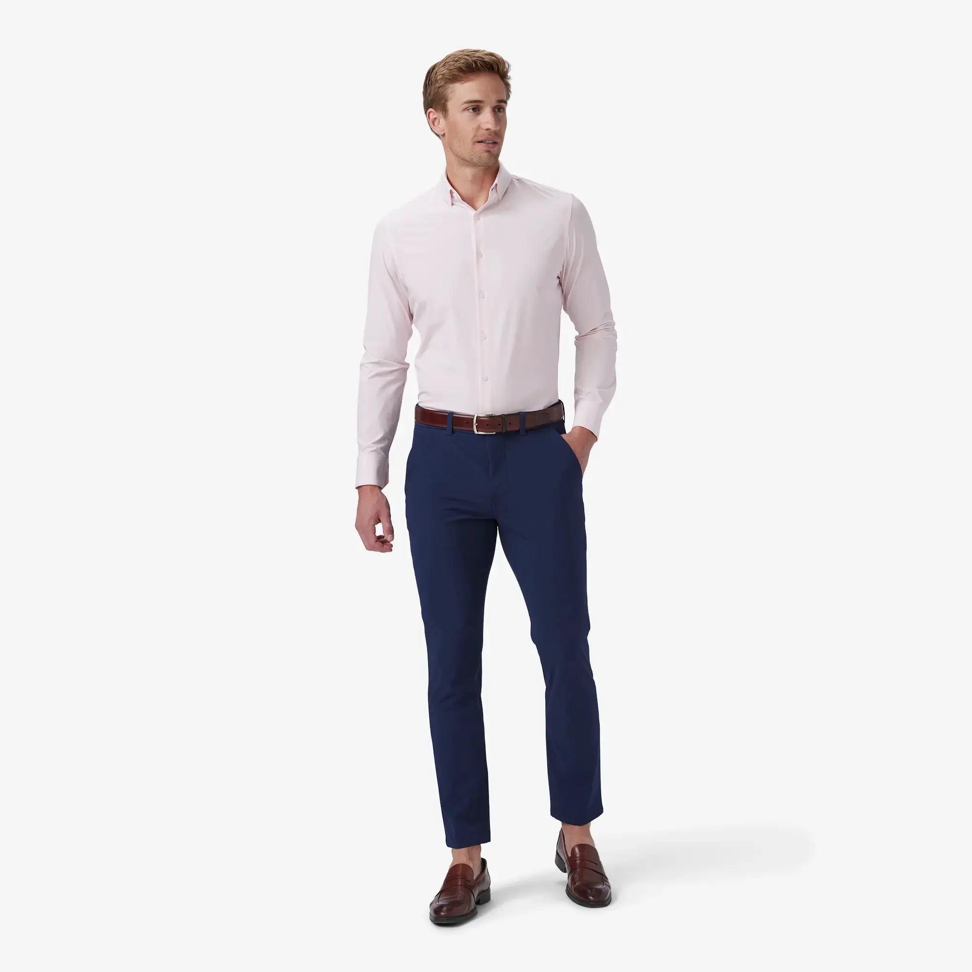 Leeward Dress Shirt - Pink - Mizzen and Main
