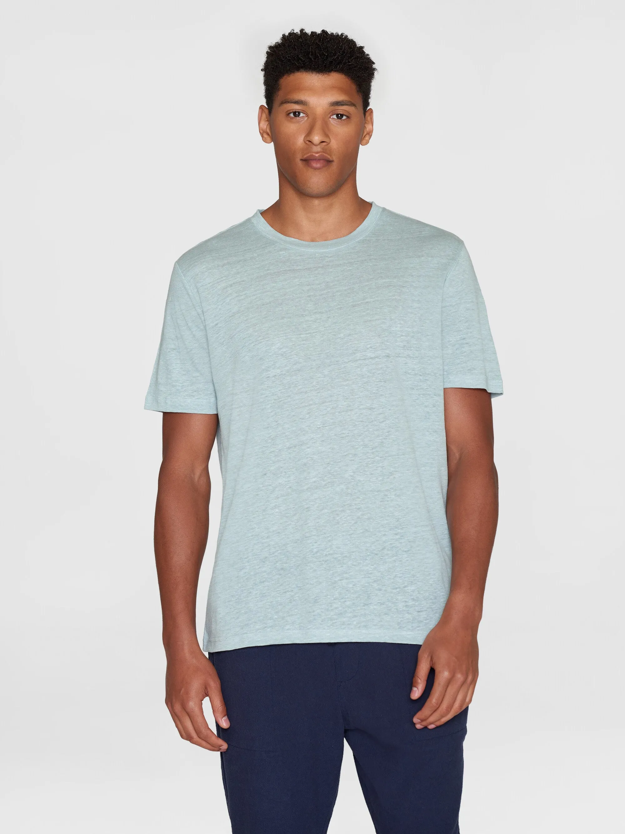 Linen t-shirt - Gray Mist