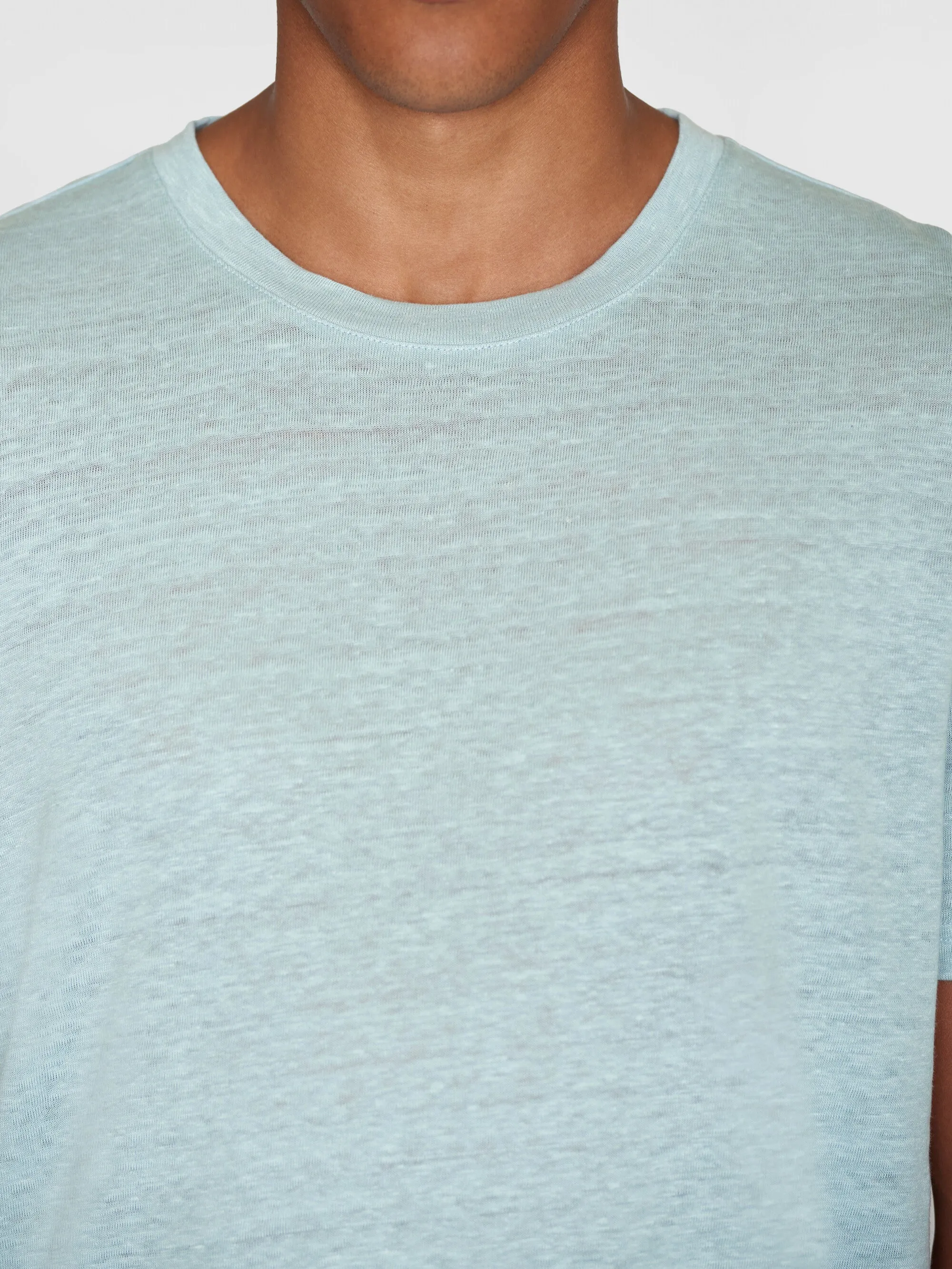 Linen t-shirt - Gray Mist