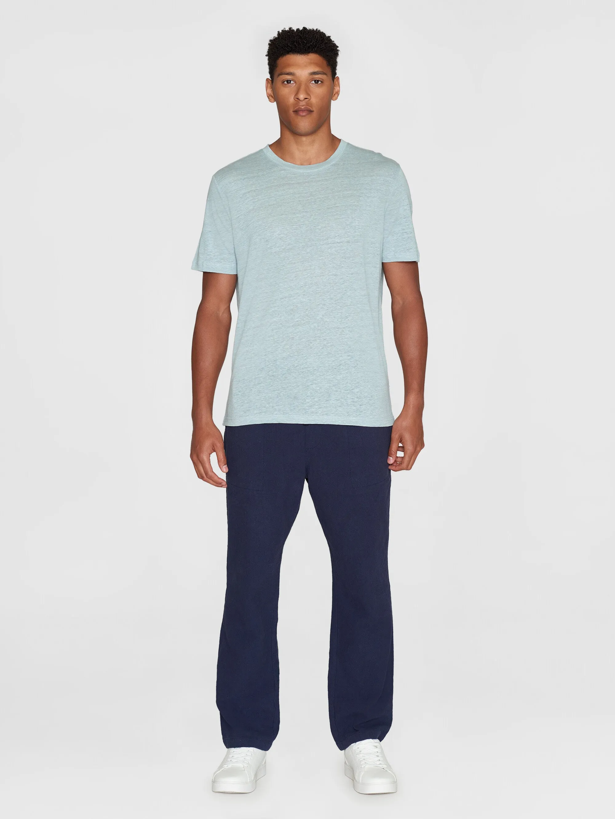 Linen t-shirt - Gray Mist