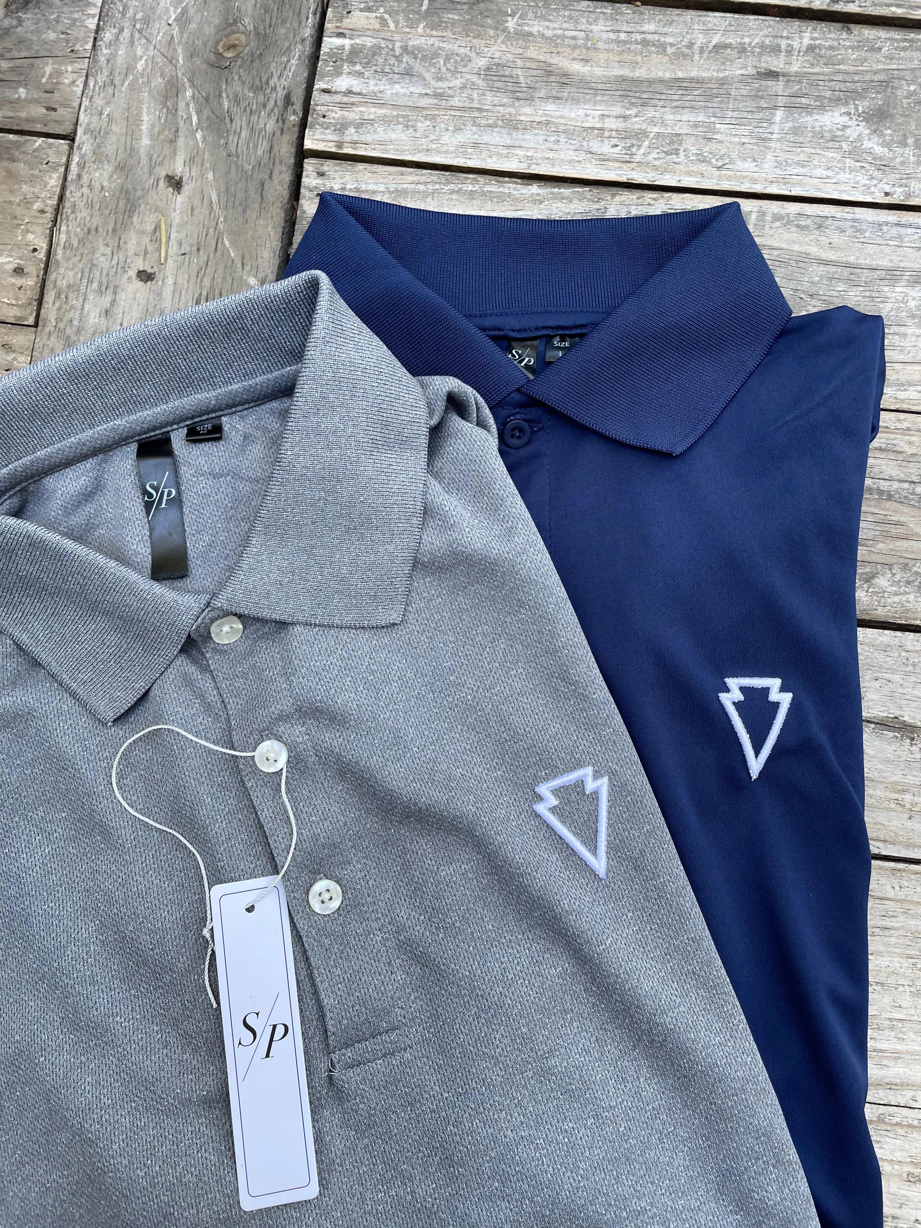 Men's Arrowhead Golf/Sports Polo- Featherlite Navy Blue