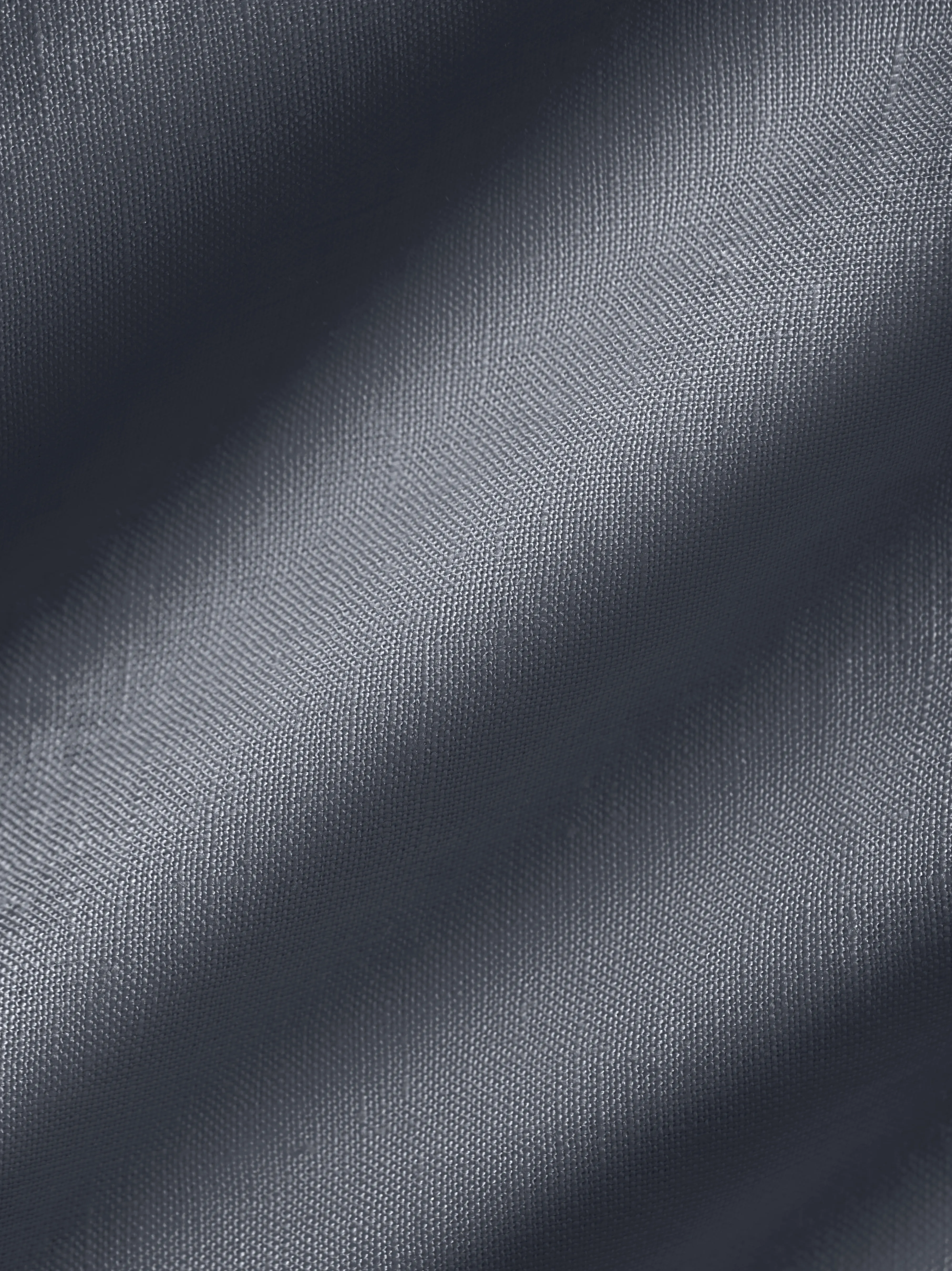 Mens DNA Linen Camp Collar Shirt—atmosphere grey