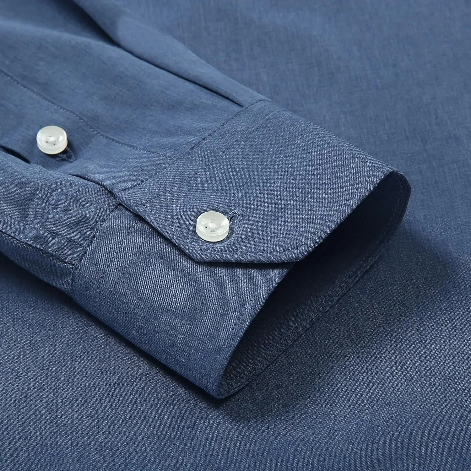 Men's Dress Long Sleeve Button Down Shirt Casual Beach Untuck Wrinkle Free Shirt