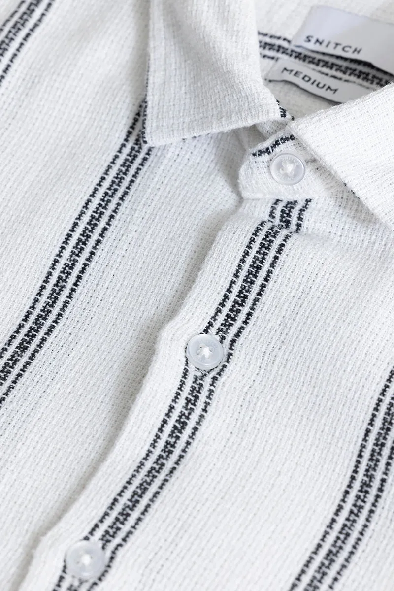 Mod Stripe White Shirt