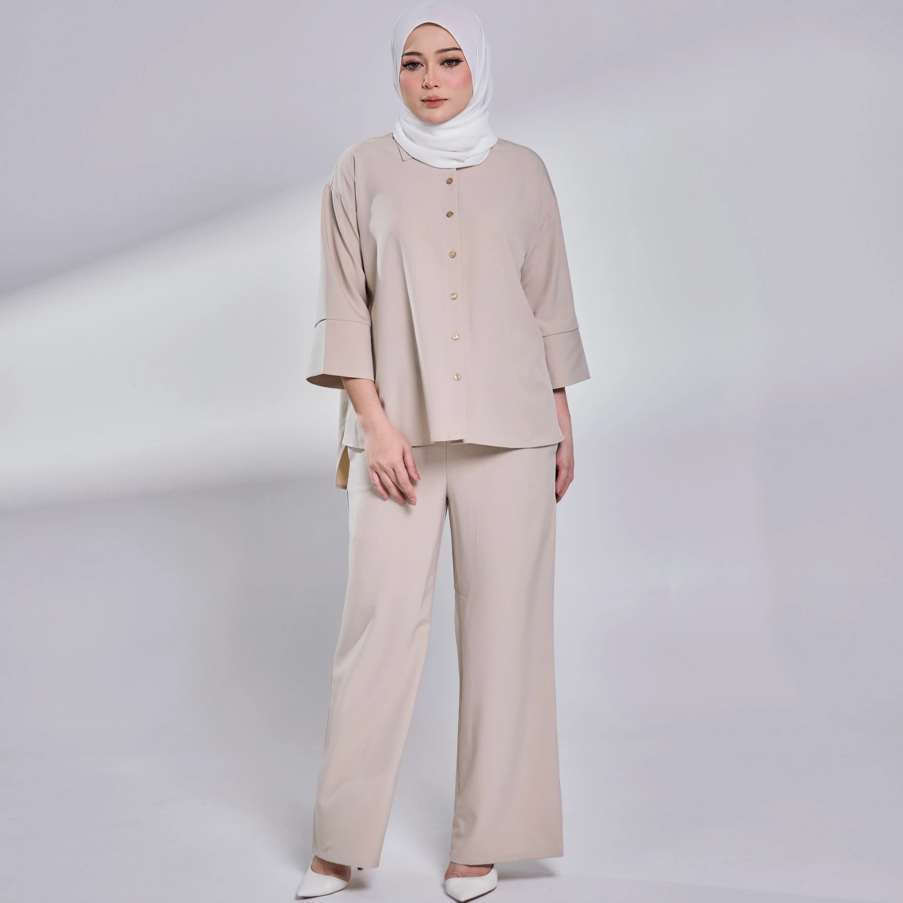Ondara 3.0 Drop Shoulder Shirt - Beige