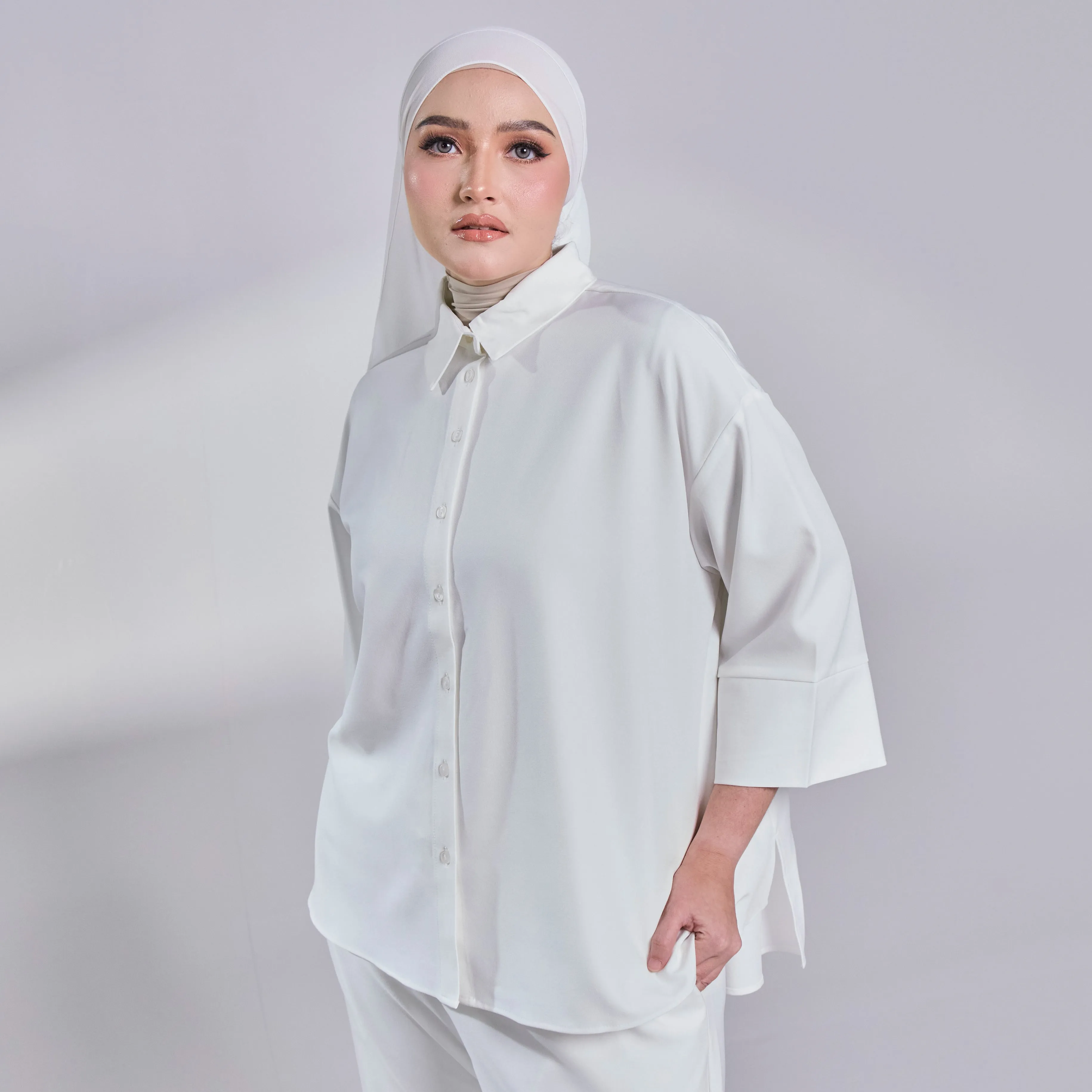 Ondara 3.0 Drop Shoulder Shirt - White