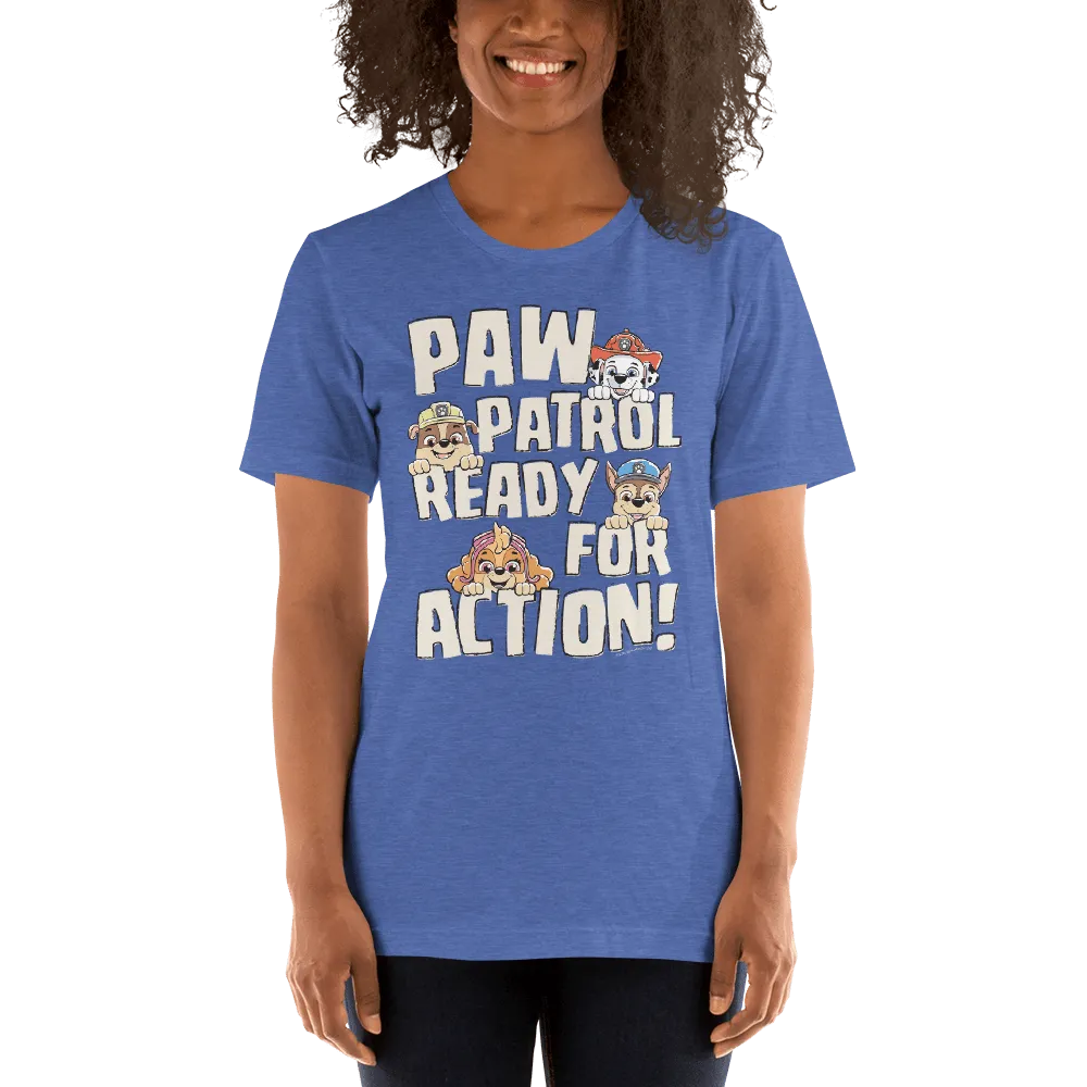 PAW Patrol Ready For Action Adult Short Sleeve T-Shirt
