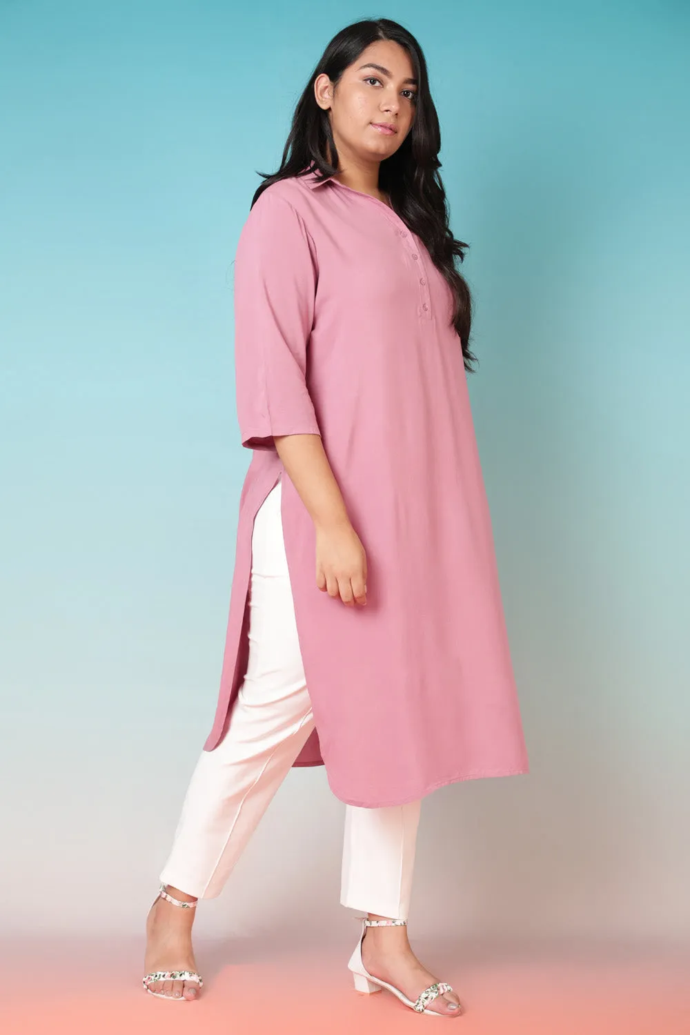 Pink Kurta