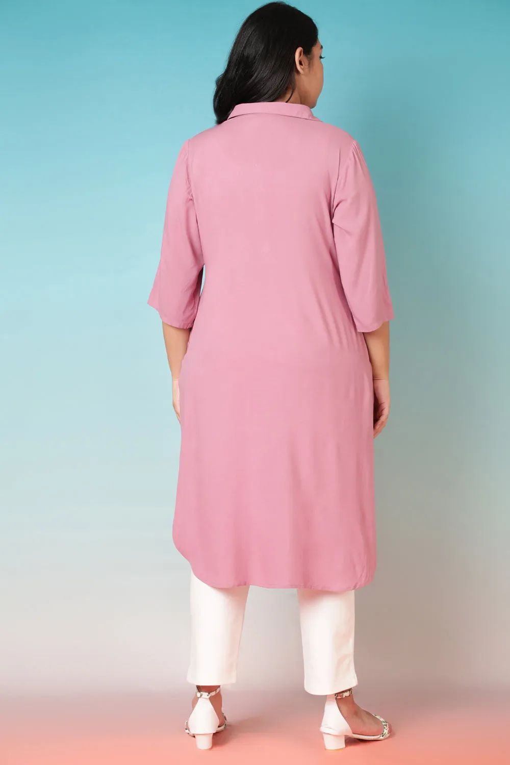 Pink Kurta
