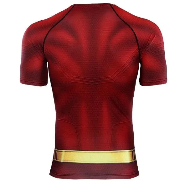 Shazam Short Sleeve Compression Rash Guard