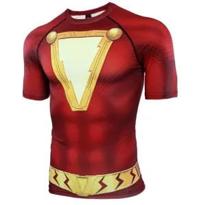 Shazam Short Sleeve Compression Rash Guard