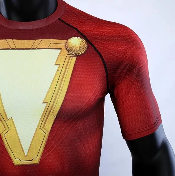 Shazam Short Sleeve Compression Rash Guard
