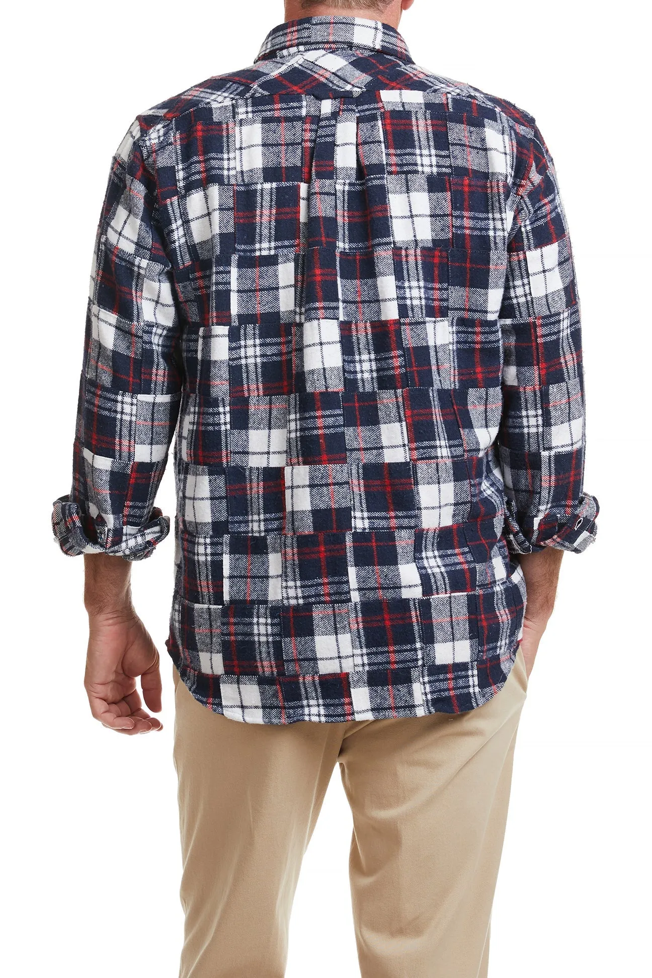 Straight Wharf Shirt Juno Patch Madras Flannel