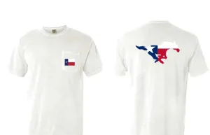 Texas Mustang Comfort Color Pocket T-shirt