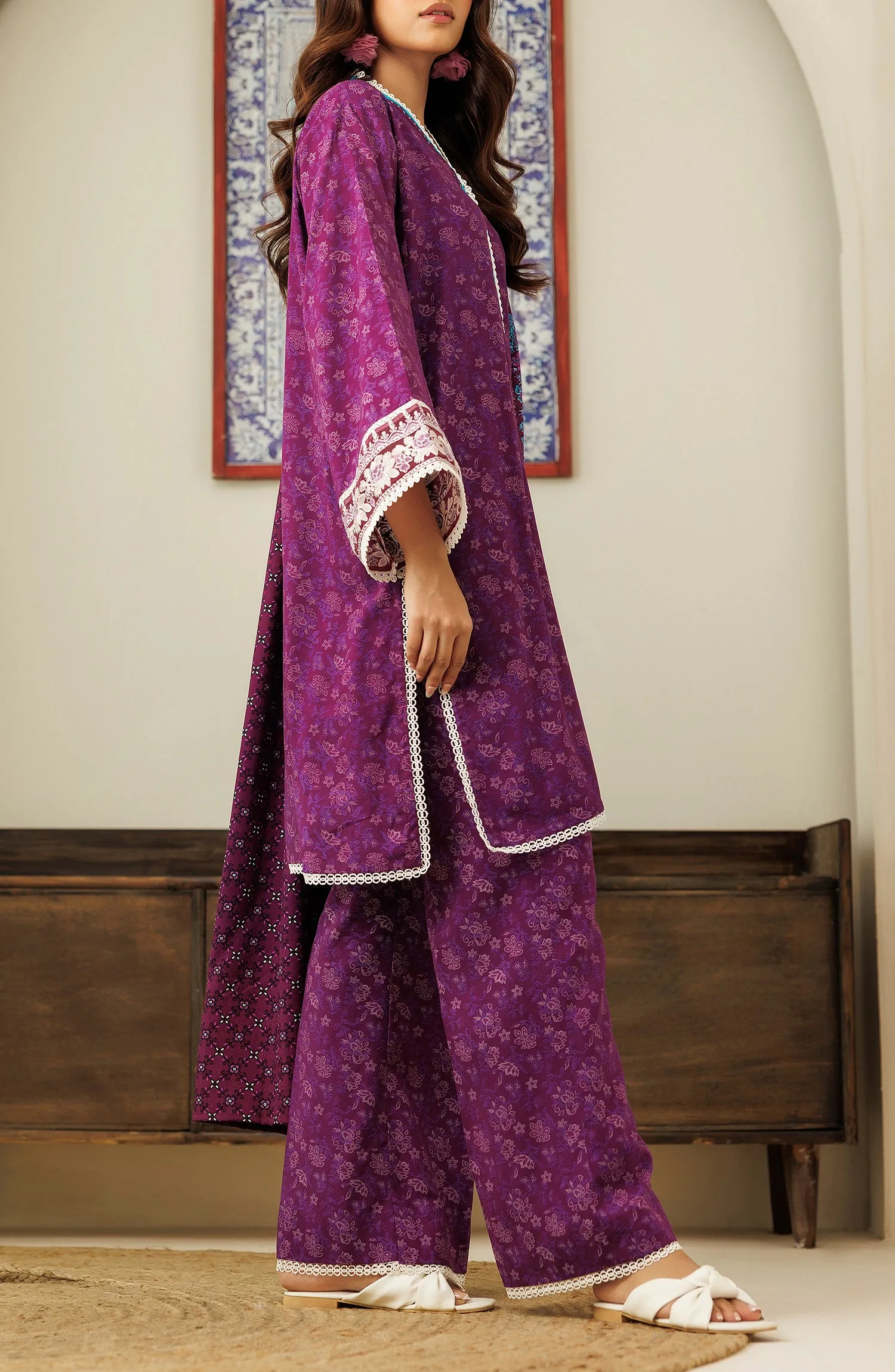 Unstitched | 3 Piece | Embroidered Linen | OTL-24-305