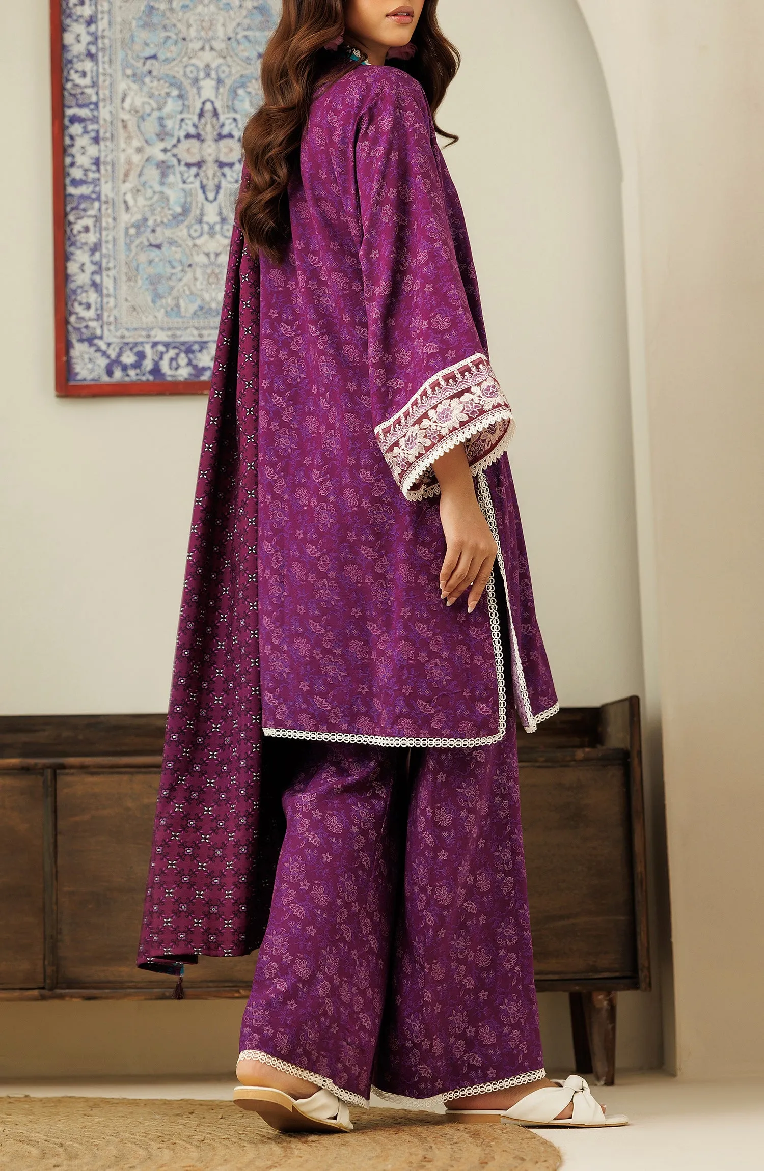 Unstitched | 3 Piece | Embroidered Linen | OTL-24-305